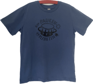 Produktbild Pauken und Planeten T-Shirt – Logo schwarz