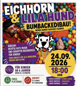 Pressebild für Veranstaltung Eichhorn und der lila Hund
